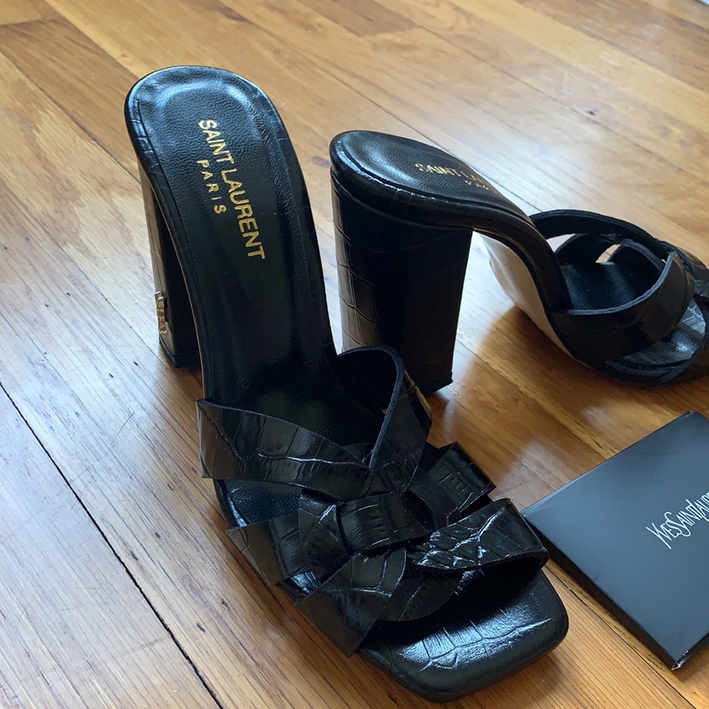 NEW Vintage YSL Saint Lauren heels size 38 - Picture 4 of 14